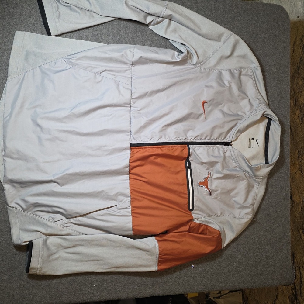 Nike Texas Longhorns Shield Hybrid Half-Zip Jacket Large 01